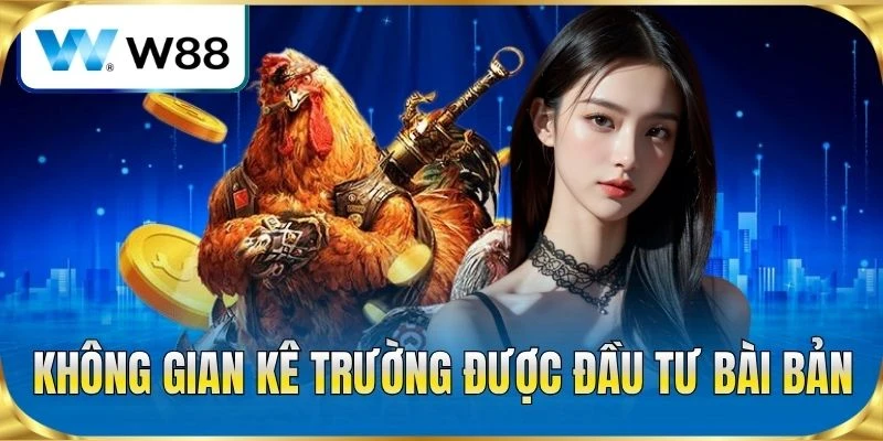 Không gian kê trường được đầu tư bài bản
