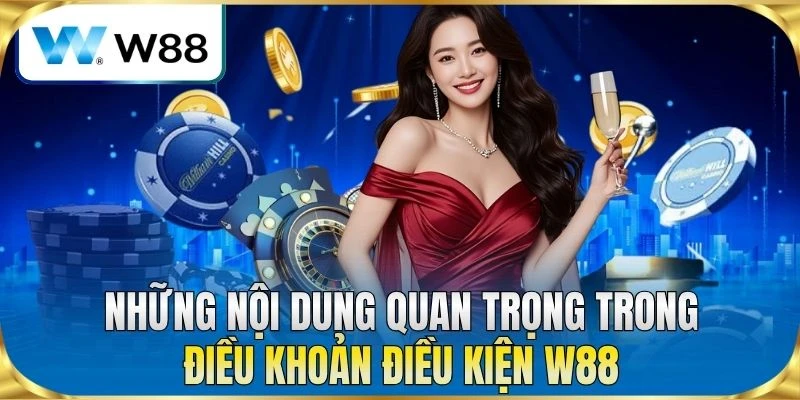 Những nội dung quan trọng trong điều khoản điều kiện W88